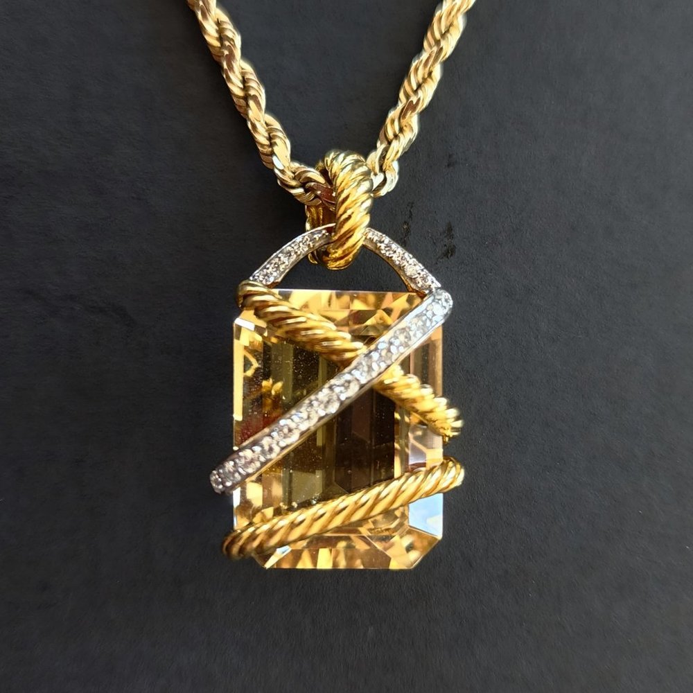 David Yurman 18k Gold Charm